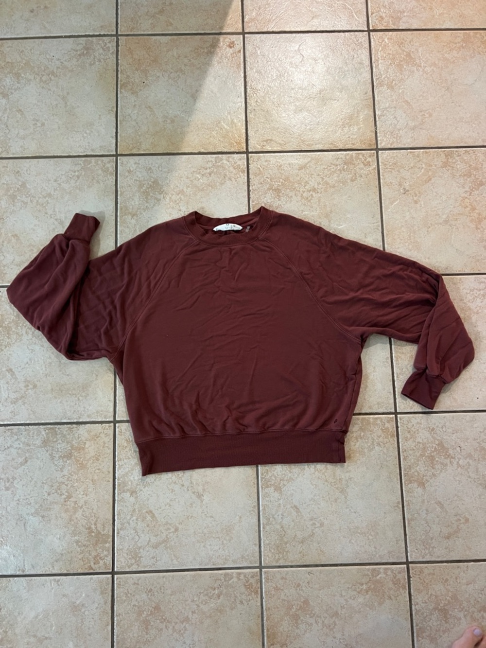 Tavi TaviLuxe® Ease Crew Sweatshirt Brown, Sz Medium